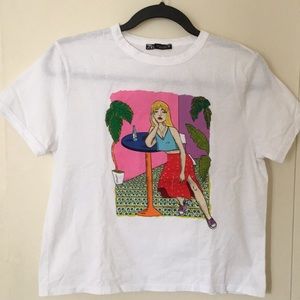 ZARA - Graphic T-Shirt - Size L